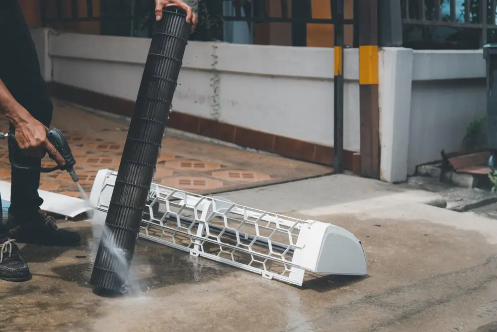 Cleaning an air conditioner